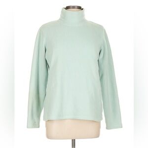 Lands' End Light Green Turtleneck Sweater